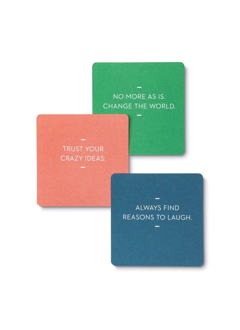 Motto of the Day Card Set by Compendium: 76 unique and inspiring statements with a desktop stand