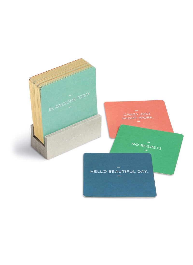 Compendium Motto of the Day Card Set by Compendium: 76 unique and inspiring statements with a desktop stand  - Image 2