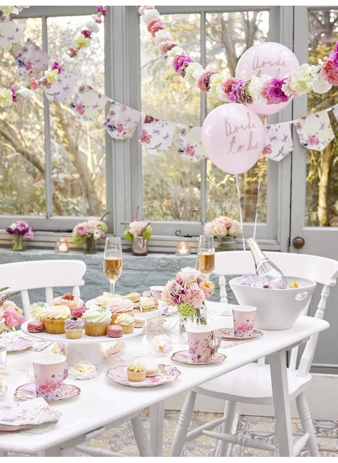 Talking Tables Talking Tables BG-CNAPKIN Blossom Tea Party Floral Napkins, Pack of 20, 25 x 25cm, 10" x 10", Pink  - Image 5