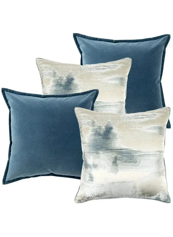 KNOT HOME Cushion Francine Bundle (with filler) Pillow Knot Home Cover Set for Modern Sofa Contemporary Living Room Bedroom and Office Soft Washable
