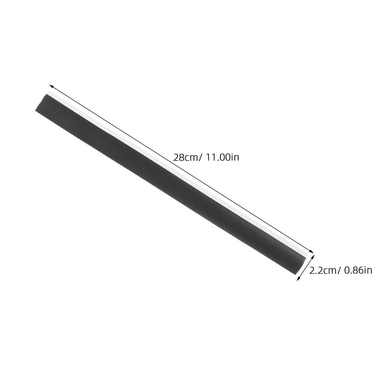 28cm Black Rubber Edge Replacement Strips 4pcs For Dustpan And Shovel Cleaning Repair - Image 3