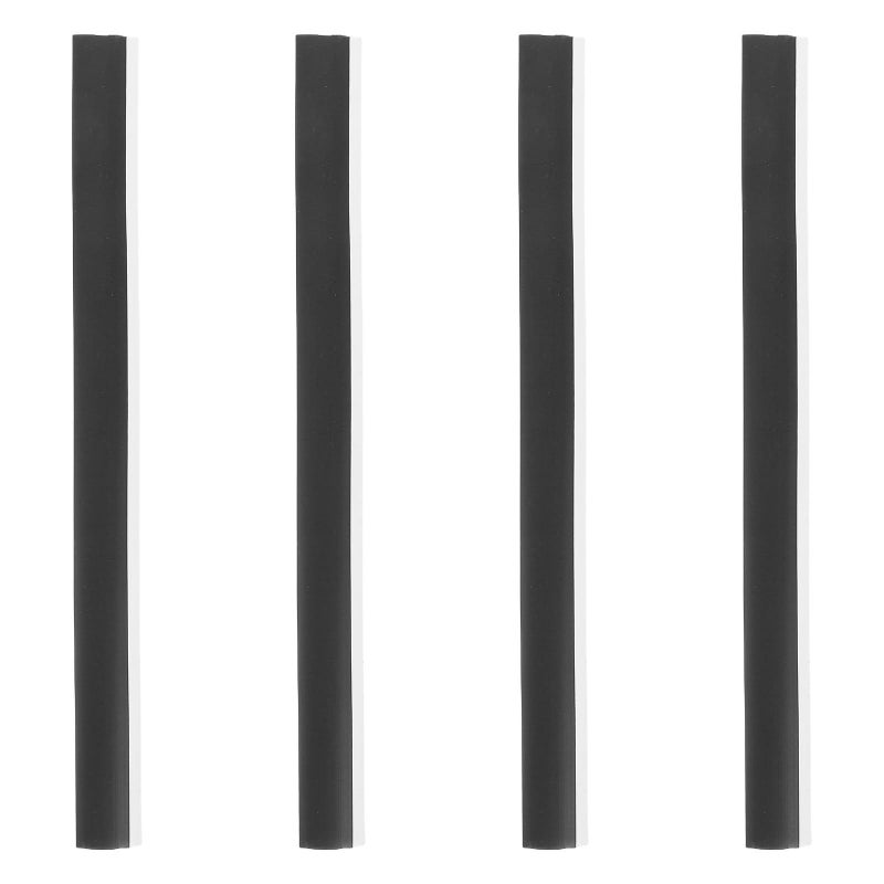 28cm Black Rubber Edge Replacement Strips 4pcs For Dustpan And Shovel Cleaning Repair - Image 2