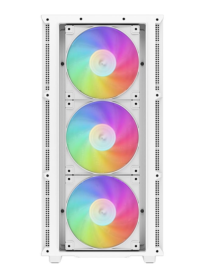DEEPCOOL - CH560 Digital Mid-Tower Computer Case/Gaming Cabinet - White | Support Mini-ITX/Micro-ATX/ATX/E-ATX | Pre-Installed 3 x 140mm ARGB Front and 1 x 120mm ARGB Rear Fan- R-CH560-WHAPE4D-G-1 - Image 1