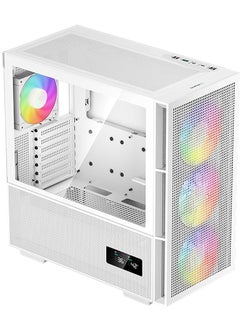 DEEPCOOL CH560 Digital Mid-Tower Computer Case/Gaming Cabinet - White | Support Mini-ITX/Micro-ATX/ATX/E-ATX | Pre-Installed 3 x 140mm ARGB Front and 1 x 120mm ARGB Rear Fan- R-CH560-WHAPE4D-G-1  - Image 3