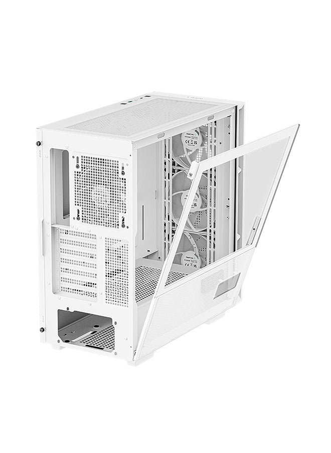 DEEPCOOL - CH560 Digital Mid-Tower Computer Case/Gaming Cabinet - White | Support Mini-ITX/Micro-ATX/ATX/E-ATX | Pre-Installed 3 x 140mm ARGB Front and 1 x 120mm ARGB Rear Fan- R-CH560-WHAPE4D-G-1 - Image 1