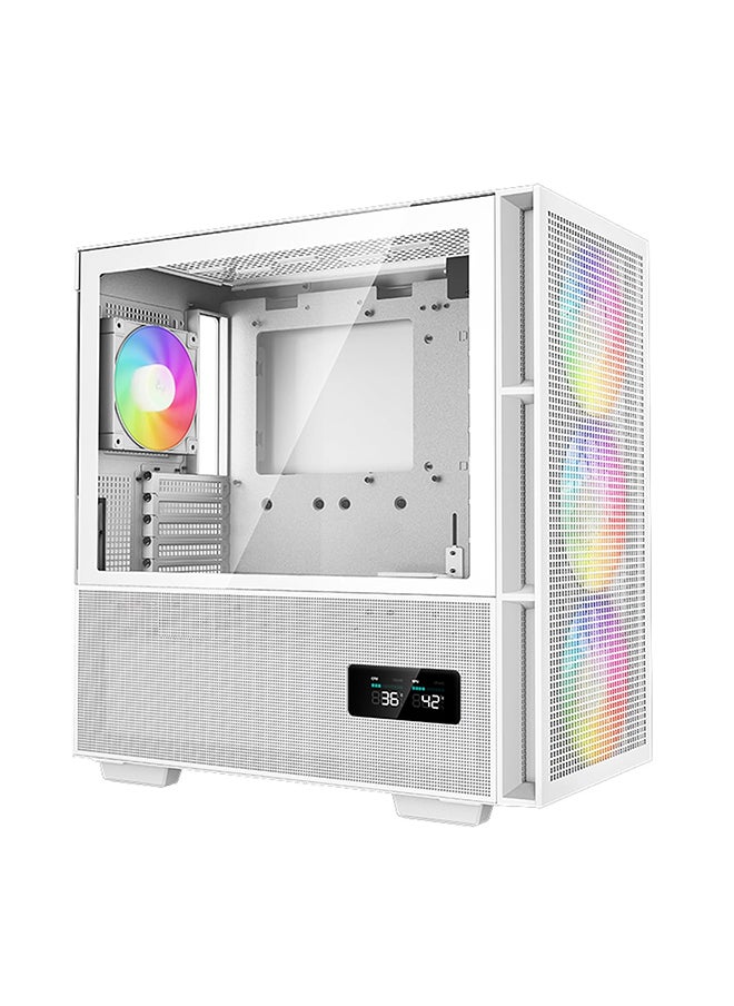 DEEPCOOL - CH560 Digital Mid-Tower Computer Case/Gaming Cabinet - White | Support Mini-ITX/Micro-ATX/ATX/E-ATX | Pre-Installed 3 x 140mm ARGB Front and 1 x 120mm ARGB Rear Fan- R-CH560-WHAPE4D-G-1 - Image 1