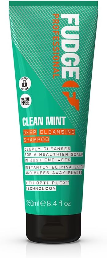 Fudge Clean Mint Shampoo Deep Cleansing Clarifying Shampoo Scalp Care 5x Stronger Hair 250 ml - Image 1