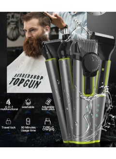 DOSCHER Men's Multifunctional Hair Clipper 4 in 1 Shaver Nose Hair Trimmer Set  - Image 2