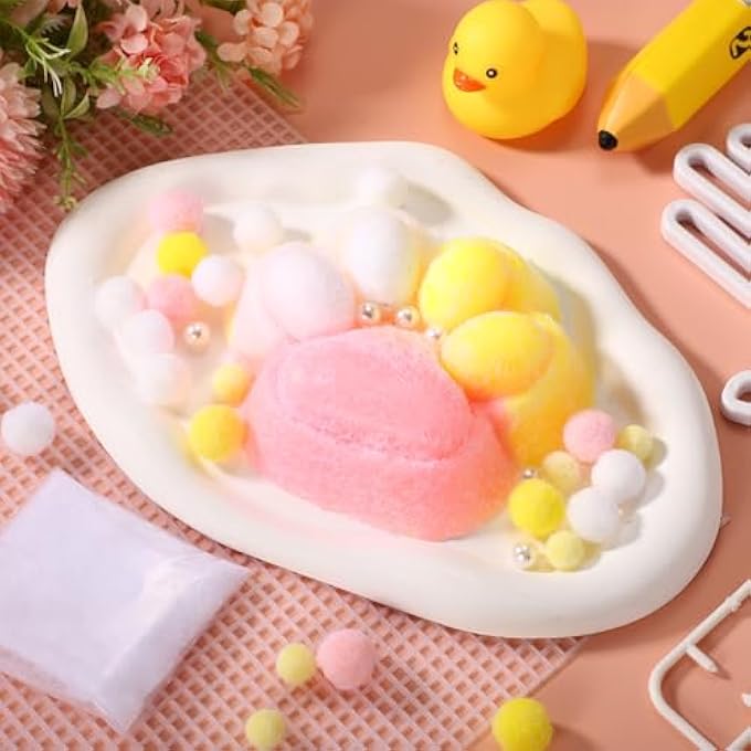 XIHIRCD Squeeze Cat Paw Toy, 12.7 cm Multicoloured Jelly Kitty Squeeze Toys, Cute Squishy Animal Toy, Funny Paw Squishy Toy for Stress Relief - Image 3