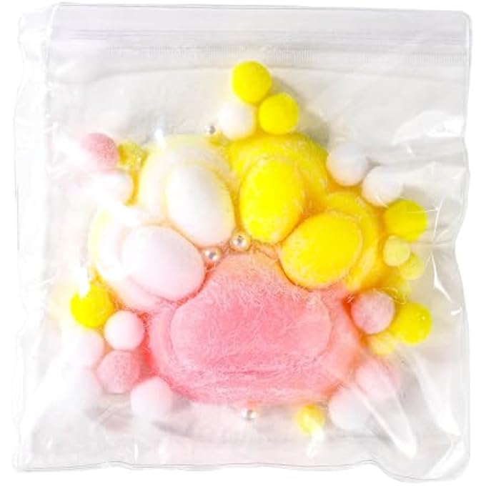 XIHIRCD Squeeze Cat Paw Toy, 12.7 cm Multicoloured Jelly Kitty Squeeze Toys, Cute Squishy Animal Toy, Funny Paw Squishy Toy for Stress Relief - Image 1