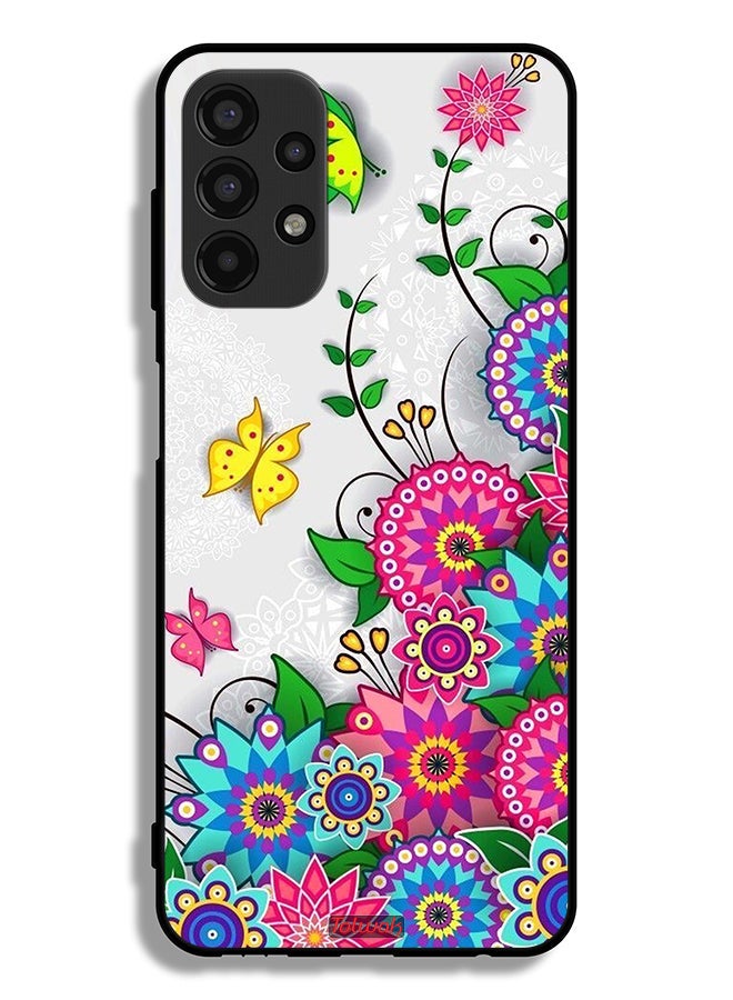 Tolwak Samsung Galaxy A13 4G Protective Case Cover Mandala Flowers - Image 1