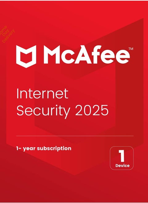 McAfee Internet Security | 1 Device 1 Year | 2025 | Digital License | Same Day Delivery