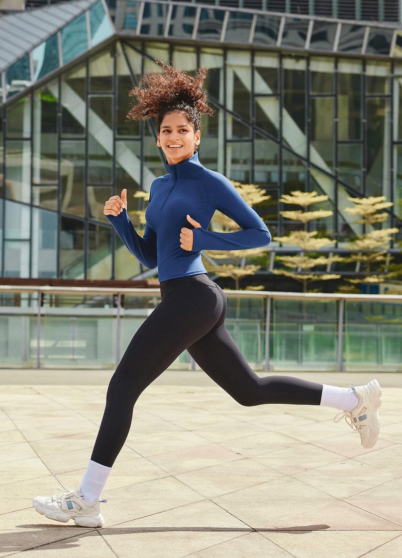 BALEAF Fleece Lined Leggings Women Waterproof Thermal Winter Hiking Pants Warm Tights Skiing Running Yoga Travel Gear Black M - Image 5