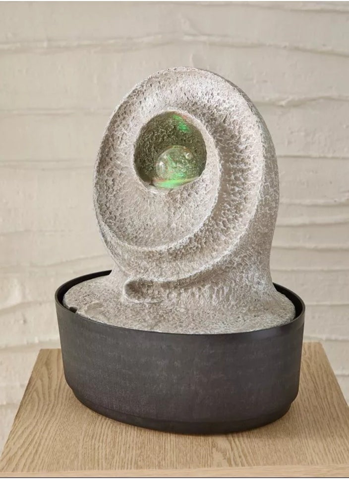 Belen Modern Fountain with Rolling Ball and LED Light 25x20x30 cm  - Image 1