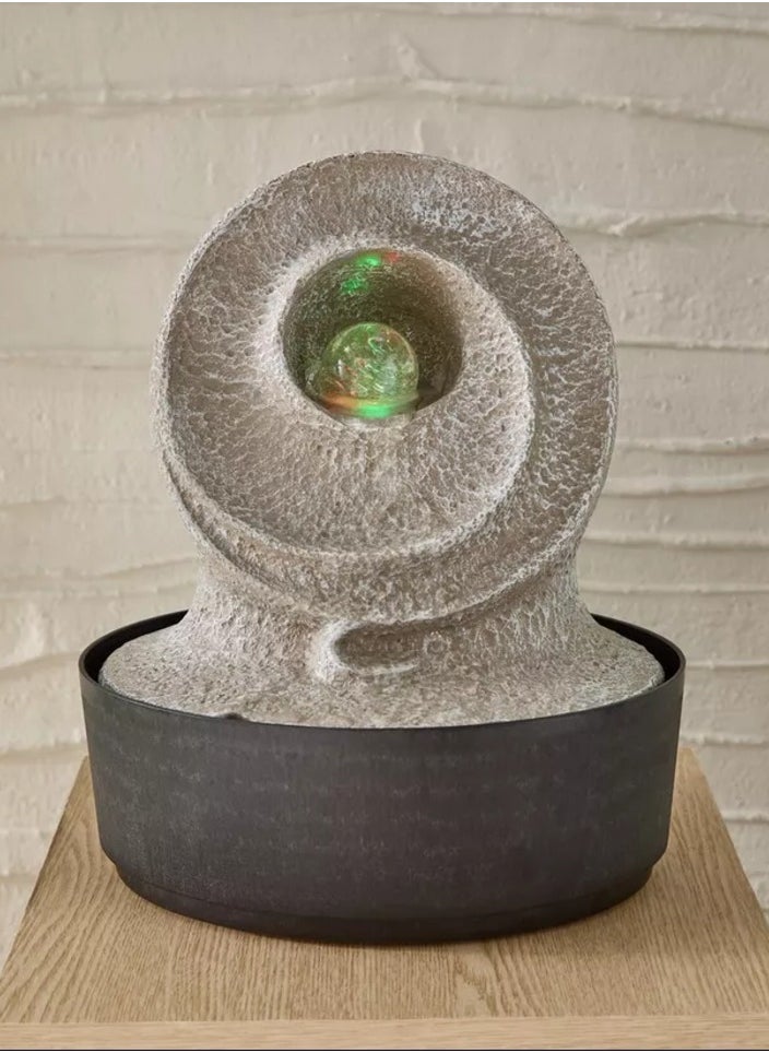 Belen Modern Fountain with Rolling Ball and LED Light 25x20x30 cm  - Image 2