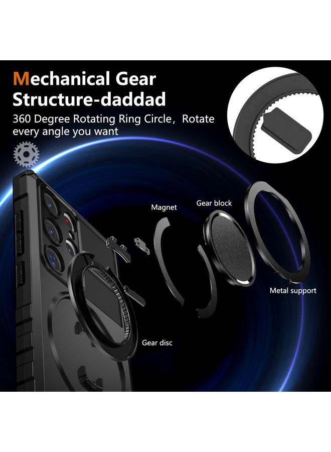 S-TOP Case For Samsung Galaxy S23 Ultra 5G Rotating Magnetic Holder Phone Case - Image 5