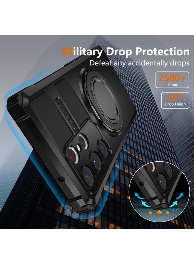 S-TOP Case For Samsung Galaxy S23 Ultra 5G Rotating Magnetic Holder Phone Case - Image 3