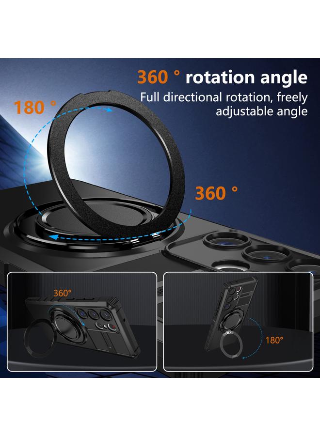 S-TOP Case For Samsung Galaxy S23 Ultra 5G Rotating Magnetic Holder Phone Case - Image 4