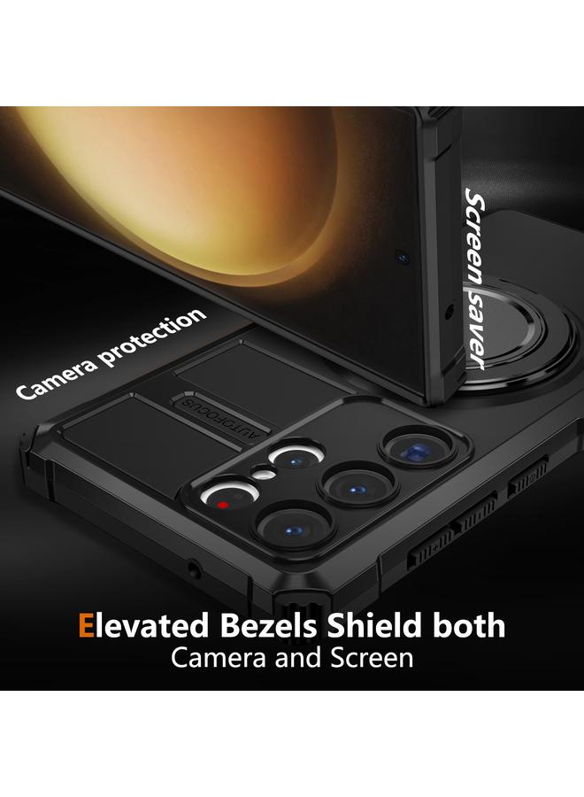 S-TOP Case For Samsung Galaxy S23 Ultra 5G Rotating Magnetic Holder Phone Case - Image 2