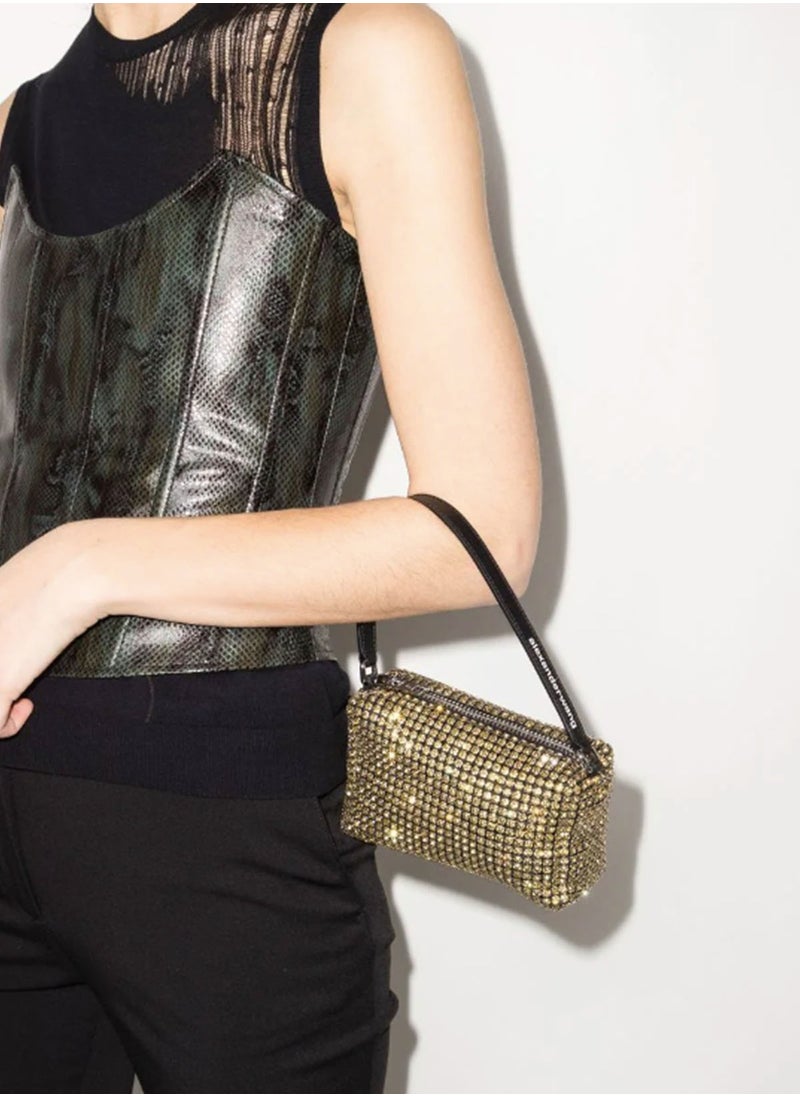 Alexander - ALEXANDER WANG Borsa Heiress  Wang in tessuto con strass - Image 1