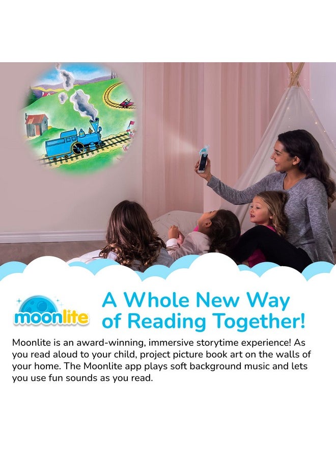 Moonlite - Storytime The Little Engine That Could Storybook Reel, A Magical Way To Read Together, Digital Story For Projector, Fun Sound Effects, Learning Gifts For Kids Ages 1 Year And Up - Image 1