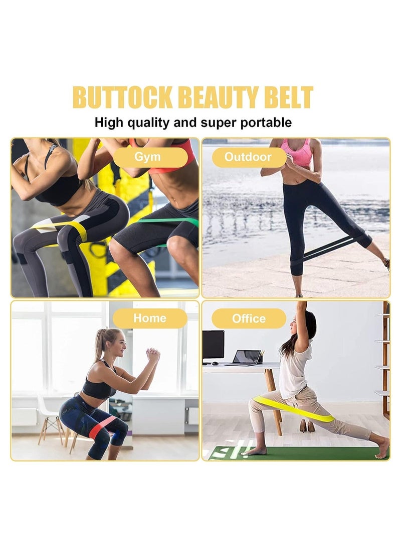 FUREUL Resistance Bands Set, 5pcs Assorted Pounds Strength Training Exercise Resistance Loops Stretch Bands, Gym Fitness Yoga Workout Resistance Loops Bands for Arm Legs and hips - Image 5
