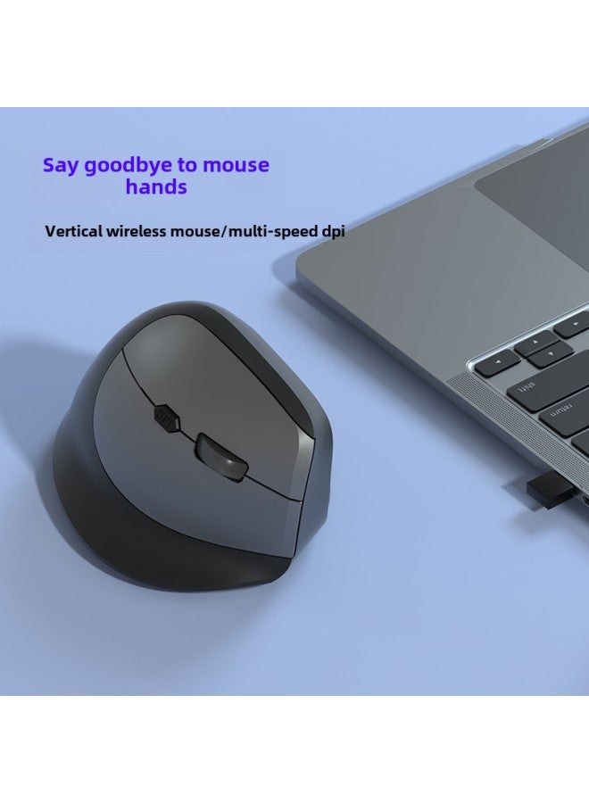 Wireless Vertical Mouse Ergonomic Charging Wireless Bluetooth Game Silent Vertical Mouse-Color: Ergonomic| Silent on| 〖battery Model (bring Your Own 2 Aa Batteries)〗 - Image 3