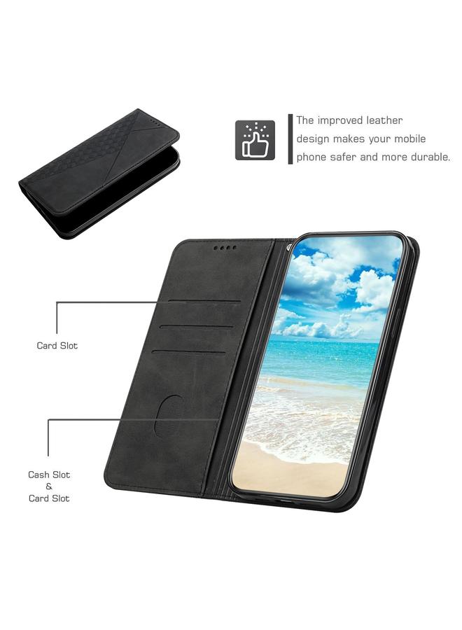 S-TOP Case For Realme 12 Pro+ Diamond Splicing Skin Feel Magnetic Leather Phone Case - Image 5