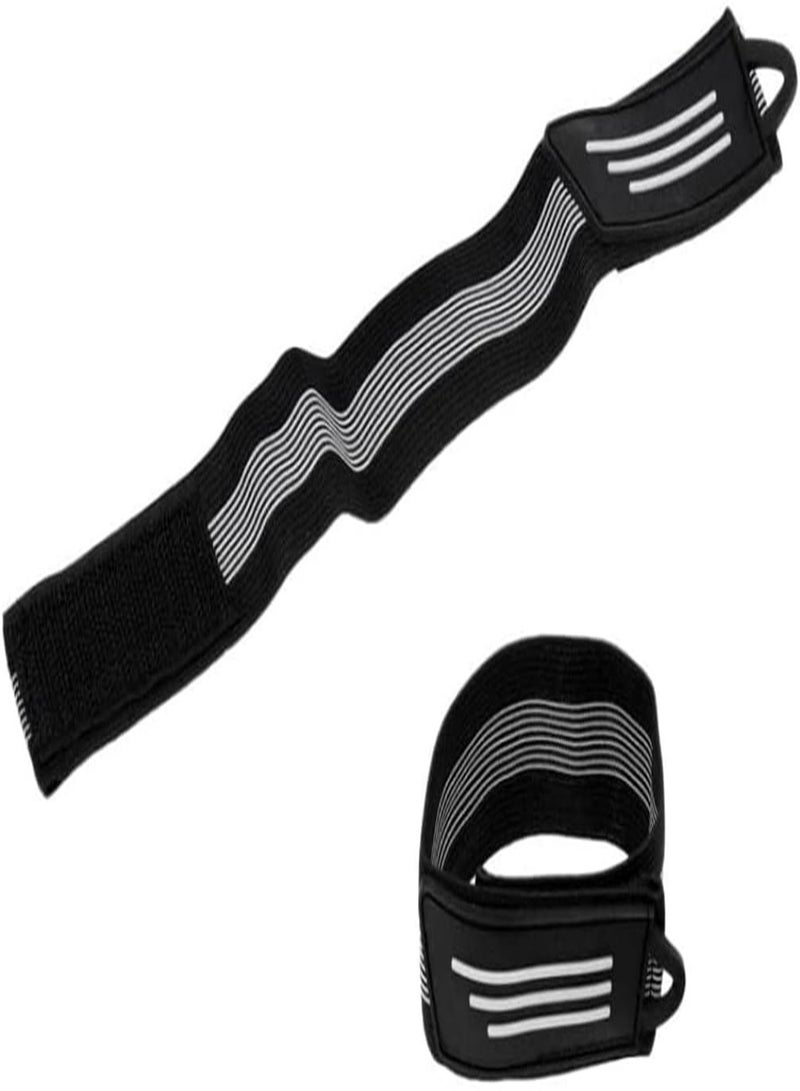 GGOOT Bicycle Reflective Ankle Leg Trousers Pant Bands Clips Straps for Jogging, Cycling, Single Row Pulley, Climbing, Camping 4 Pairs Bicycle Ankle Leg Strap,Cycling Bike Pants Band Leg Clip Wrap  - Image 2