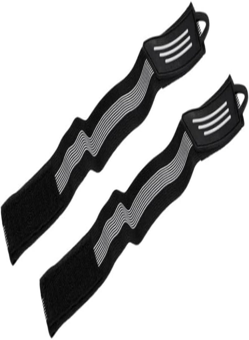 GGOOT Bicycle Reflective Ankle Leg Trousers Pant Bands Clips Straps for Jogging, Cycling, Single Row Pulley, Climbing, Camping 4 Pairs Bicycle Ankle Leg Strap,Cycling Bike Pants Band Leg Clip Wrap  - Image 3
