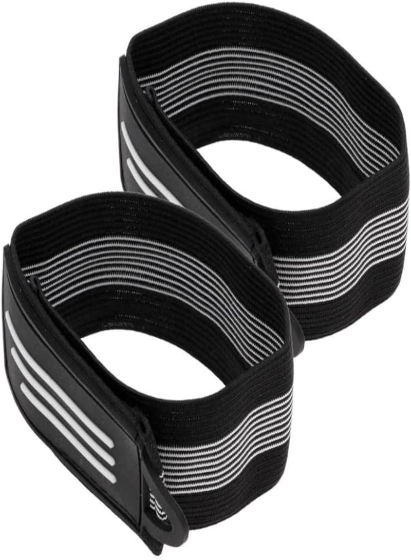 GGOOT Bicycle Reflective Ankle Leg Trousers Pant Bands Clips Straps for Jogging, Cycling, Single Row Pulley, Climbing, Camping 4 Pairs Bicycle Ankle Leg Strap,Cycling Bike Pants Band Leg Clip Wrap  - Image 5