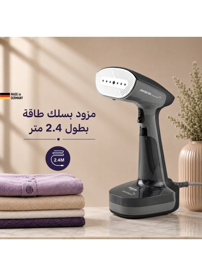 Arshia German Handheld Steam Iron 1800 Watts - Black - Image 5