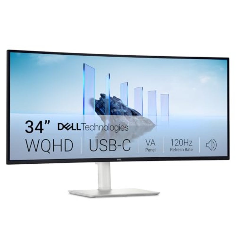 34 شاشة S3425DW، WQHD VA، 120 هرتز، FreeSync Premium، Eye Comfort HDR10، مضادة للتوهج، سطوع 300 شمعة/م2، تباين 3,000:1، 95 DCI-P3، مكبرات صوت 2x10 وات، توصيل طاقة USB-C بقدرة 65 وات - Image 1
