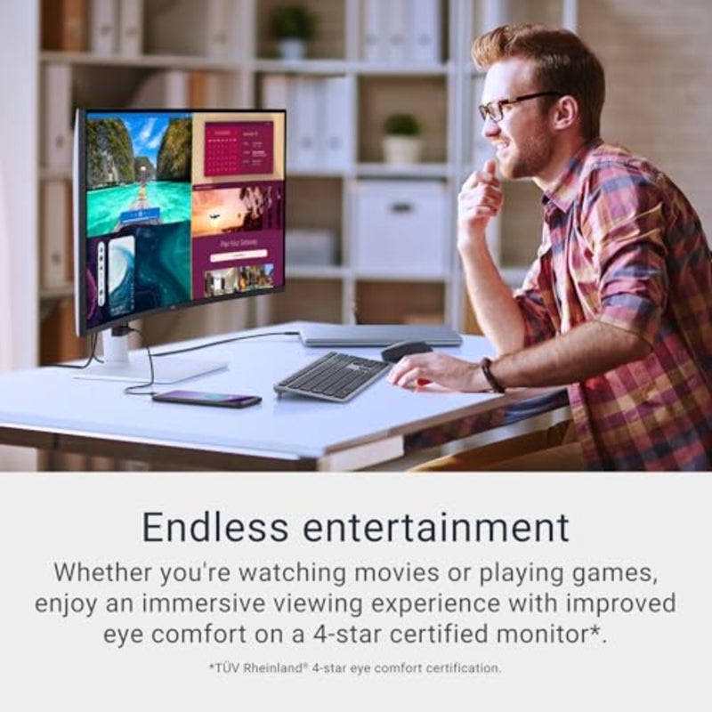 34 شاشة S3425DW، WQHD VA، 120 هرتز، FreeSync Premium، Eye Comfort HDR10، مضادة للتوهج، سطوع 300 شمعة/م2، تباين 3,000:1، 95 DCI-P3، مكبرات صوت 2x10 وات، توصيل طاقة USB-C بقدرة 65 وات - Image 2