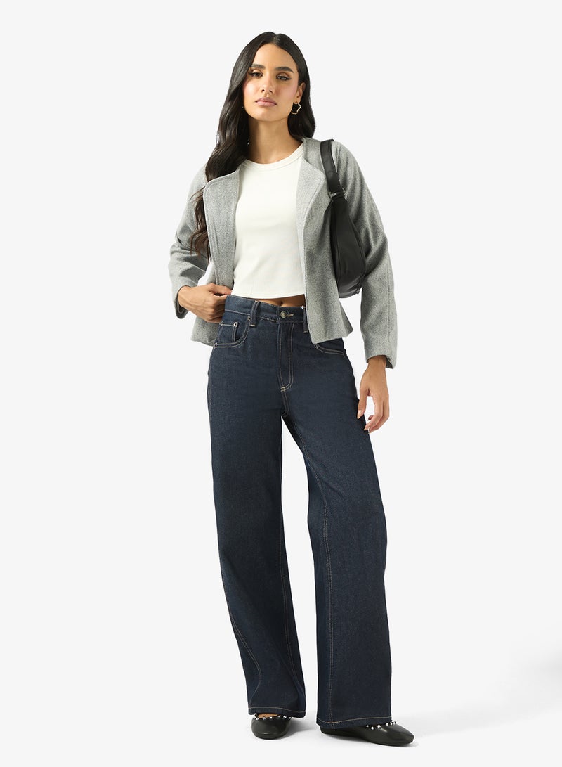 جينجر معطف ترنش صوف مريح كبير الحجم - Image 4