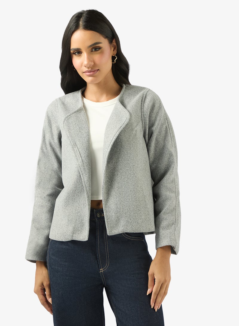 جينجر معطف ترنش صوف مريح كبير الحجم - Image 1