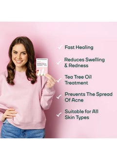 Mountainor ® Acne Pimple Patch - Hydrocolloid + Tea Tree Oil Potent Spot Cover, Fast Breakout Healing, Overnight Removal Of Acne Gunk, Waterproof Invisible Patches, Safe & Certified 36 Patches.  - Image 3