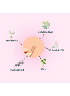Mountainor ® Acne Pimple Patch - Hydrocolloid + Tea Tree Oil Potent Spot Cover, Fast Breakout Healing, Overnight Removal Of Acne Gunk, Waterproof Invisible Patches, Safe & Certified 36 Patches.  - Image 2