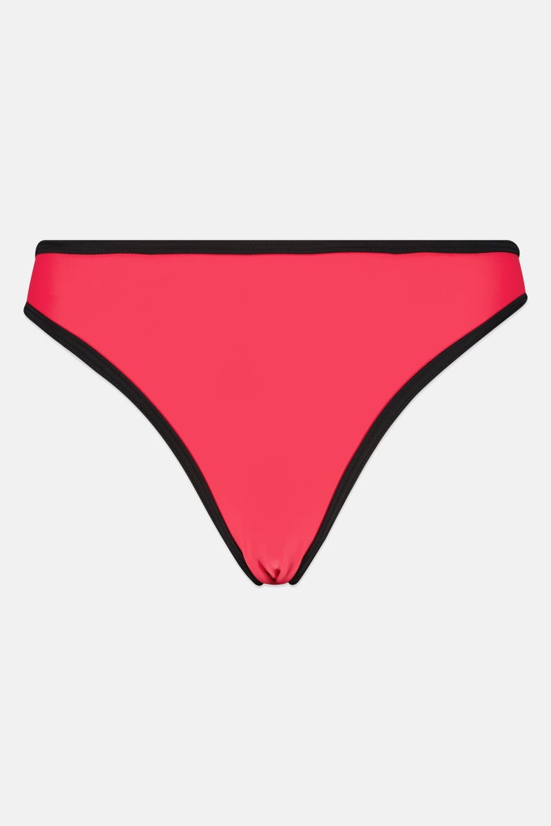 Karl Lagerfeld Women Solid Bikini Bottom, Pink - Image 1