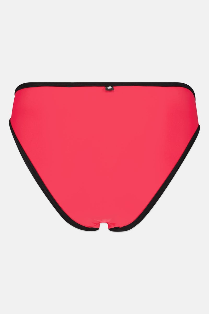 Karl Lagerfeld Women Solid Bikini Bottom, Pink - Image 2