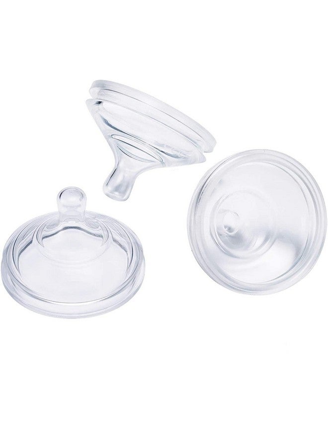 بون حلمات زجاجات الرضاعة من السيليكون من Boon Nursh - حلمات زجاجات الرضاعة من Boon Nursh - مستلزمات تغذية الأطفال بالزجاجة - حلمات زجاجات الرضاعة متوسطة التدفق - 3 قطع - Image 1