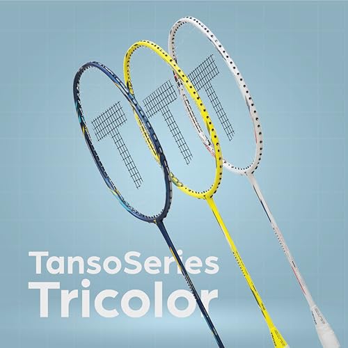 TANSO Windbender Full Graphite Ultra Light Weight Carbon Fibre Strung Badminton Racket (32 Lbs Tension, 680 mm Long, 77 Grams, Strung with Premium Strings and Full Racquet Cover) - Image 3
