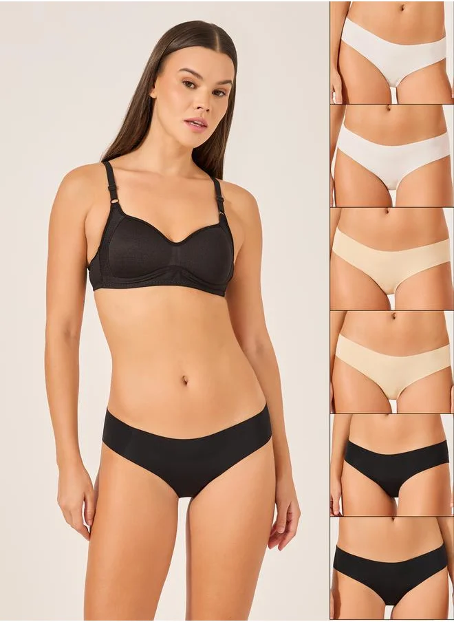 ستايلي Women Multicolor Solid Bikini Briefs