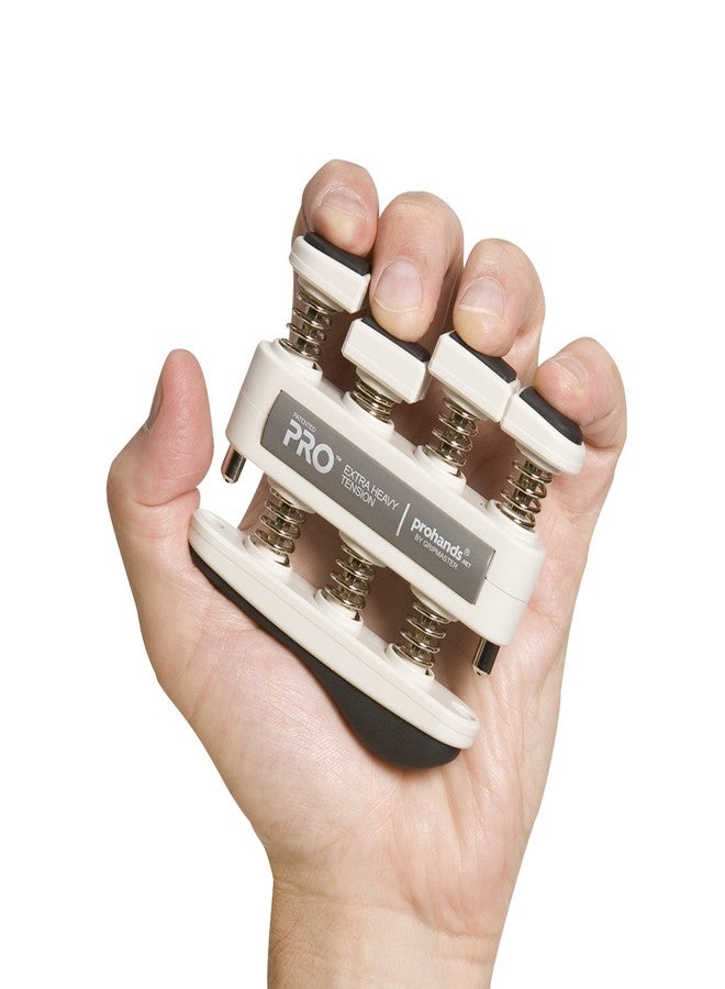 Prohands PRO Hand Exerciser, Finger Exerciser (Hand Grip Strengthener), Spring-Loaded, Finger-Piston System, Isolate and Exercise Each Finger, (11 lb Extra-Heavy Tension, Gray-Pro) - Image 3