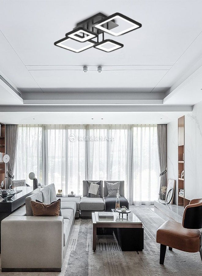 Acrylic ceiling pendant lamp for living room | Nordic minimalist, elegant and fashionable, luxurious style | Suitable for living room, bedroom, dining room and study room lamps - Image 3
