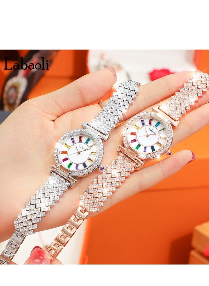 Labaoli Women's Fashion Diamond Inlaid Bracelet Watch - Image 3