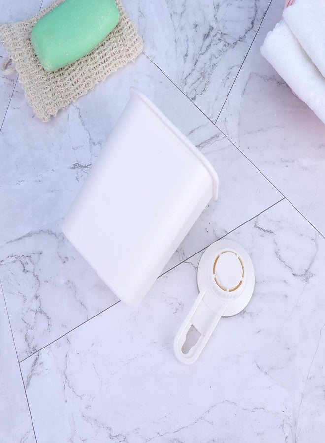 Amosfun Suction Cup Toothbrush Holder Wall Mount Toothbrush Rack Space Saving Bathroom Organizer 6.69 X 4.33 X 3.14 Inches - Image 5