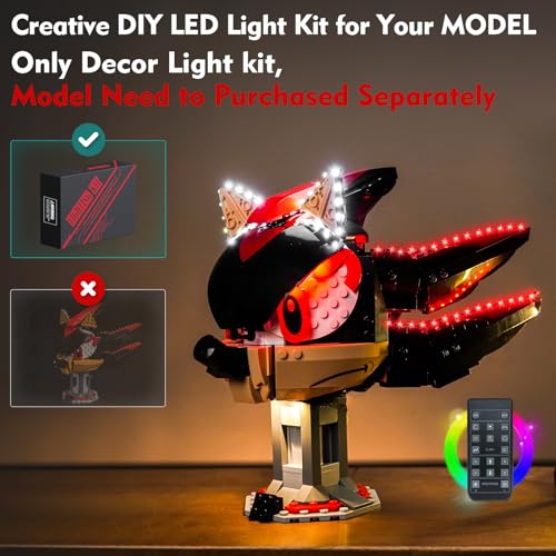 LocoLee Light Compatible with Lego Shadow The Hedgehog 77000 Lighting Set Accessories Compatible with Lego 77000 No Models Only Light Light Control Version - Image 5
