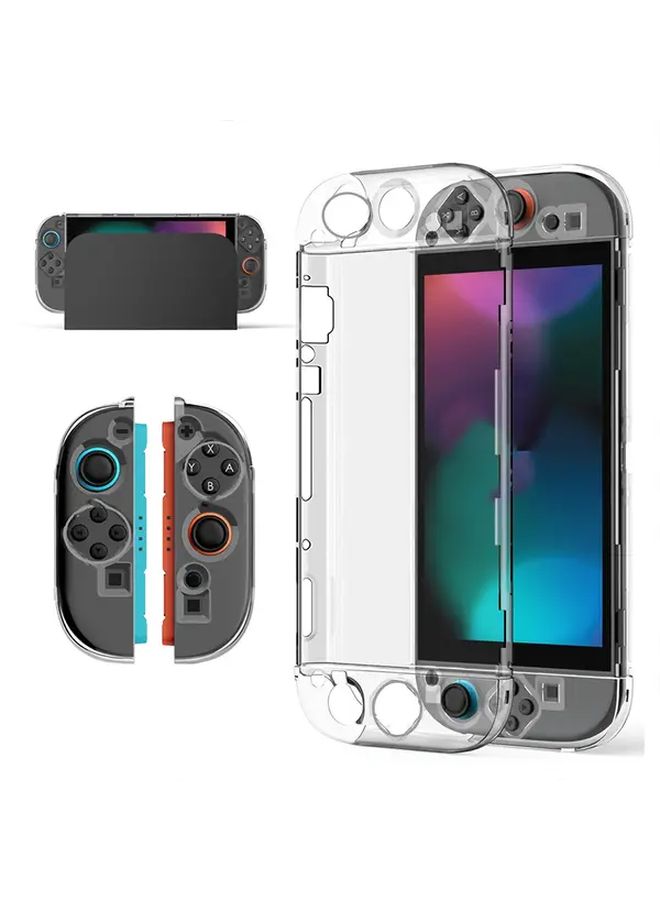 Transparent Crystal Clear Protective Case For Nintendo Switch 2 Scratch Resistant Cover With Precise Cutouts Style 001 - Image 1