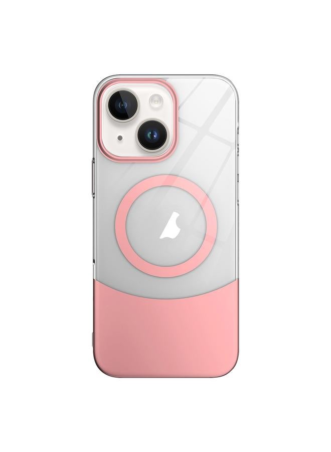 اس-توب جراب هاتف شفاف من MagSafe PC رفيع بلون متباين لهاتف iPhone 13 - Image 1